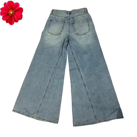 FREE PEOPLE Martha Extreme Wide-Leg high rise  size 27 - Picture 6 of 10